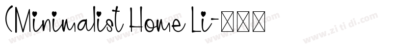 (Minimalist Home Li字体转换